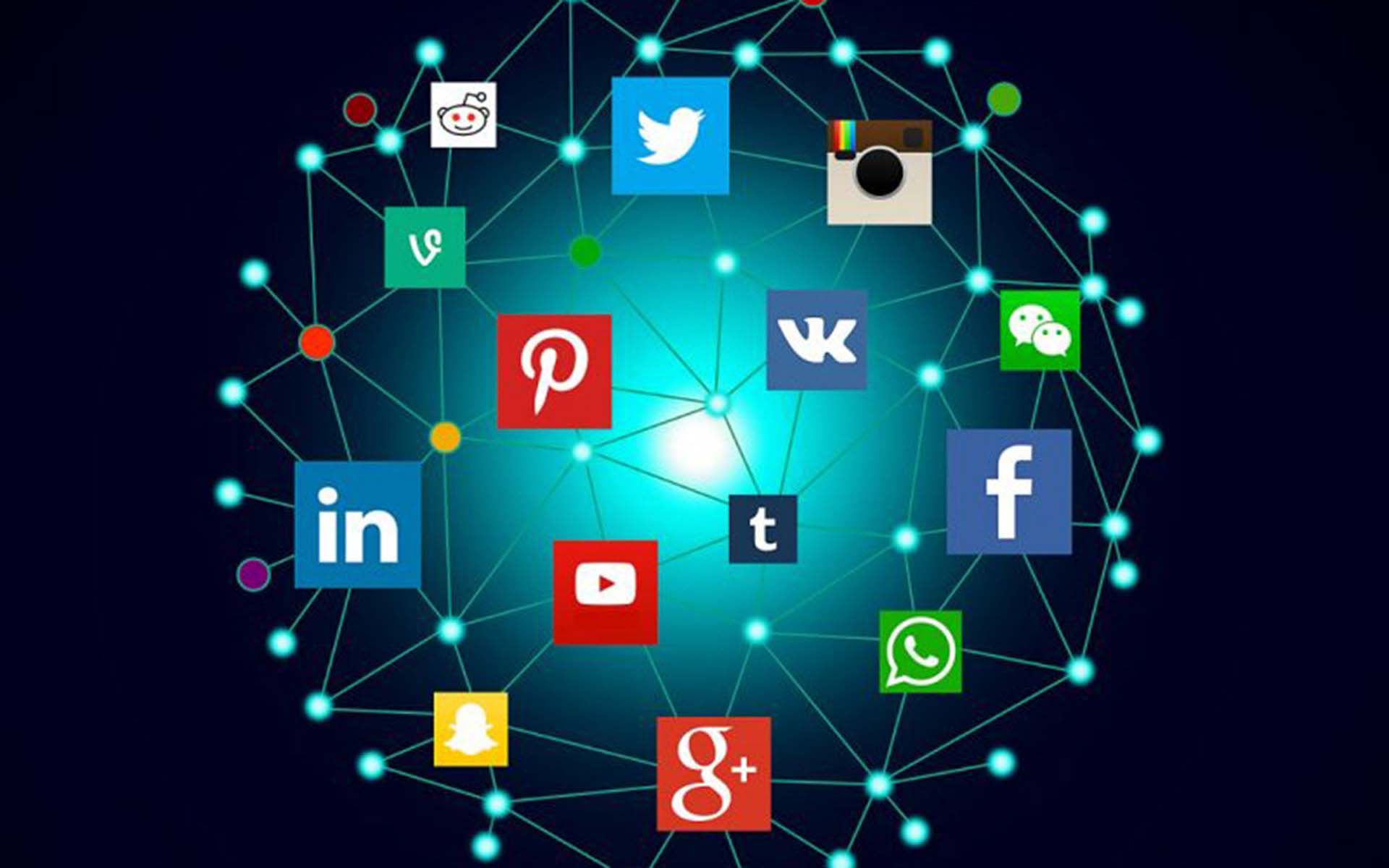 Les canaux de médias sociaux les plus courants sont énumérés