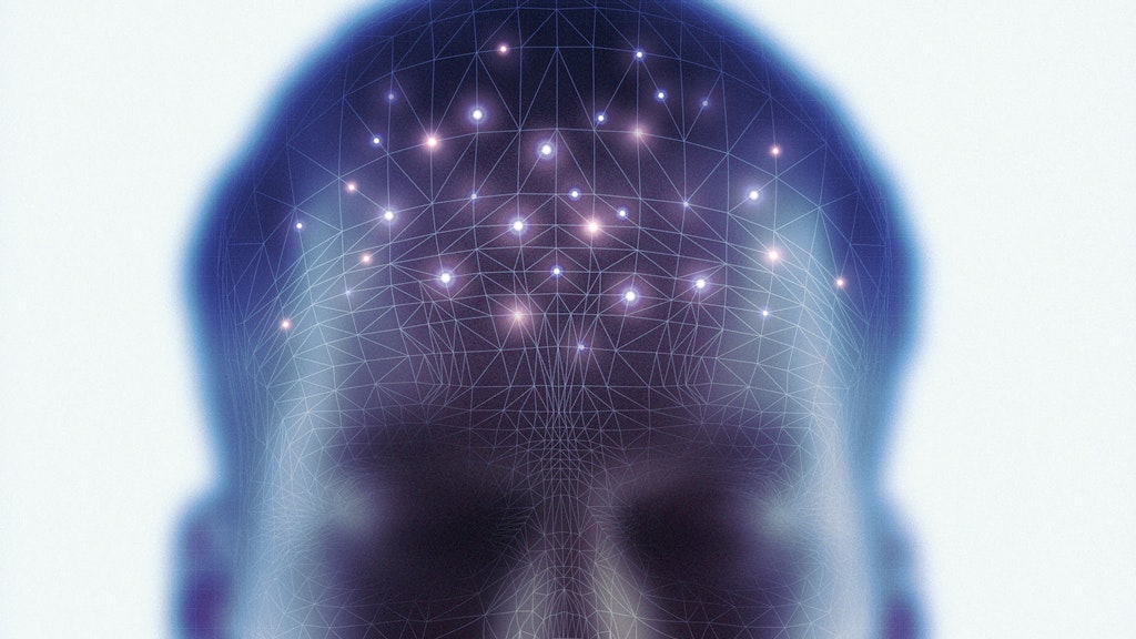 Représentation d'une tête avec différentes interconnexions au sein du cerveau