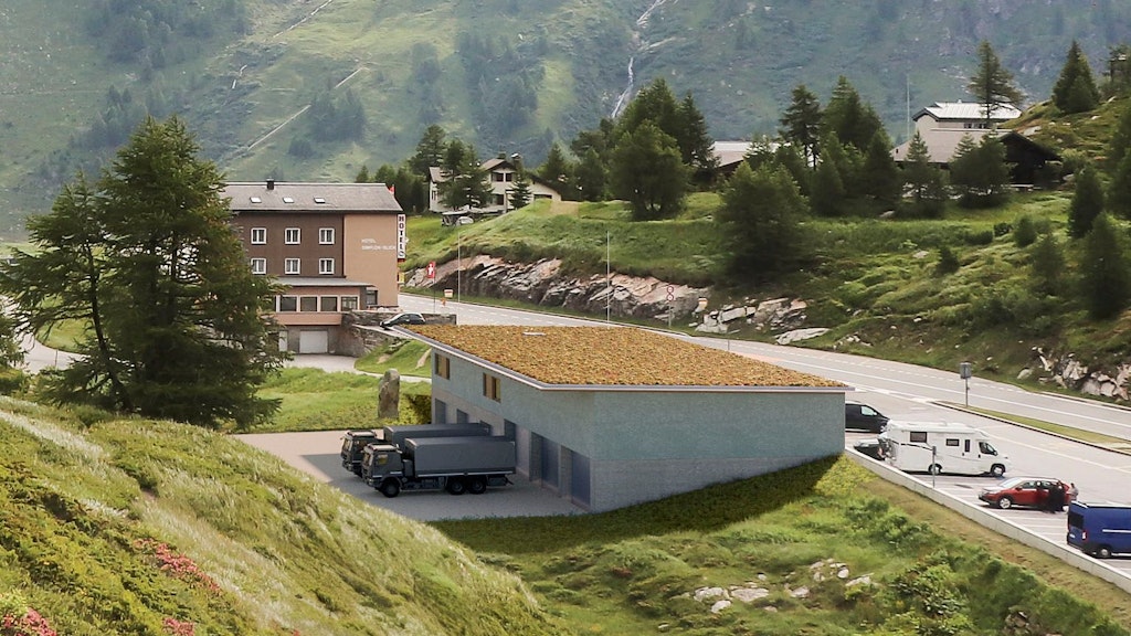 Simplon Bâtiment d'exploitation et parking