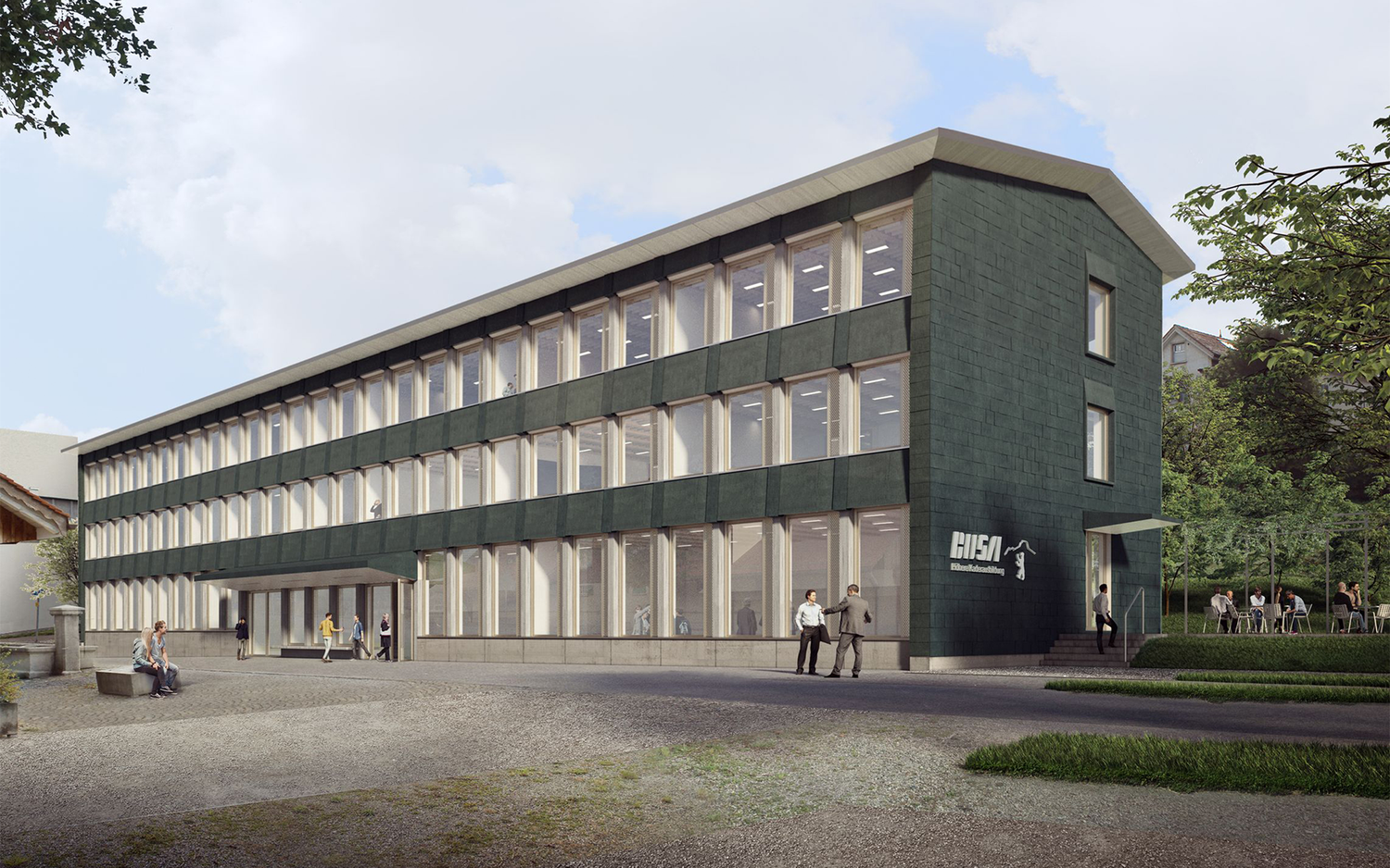 Ausbildungsgebäude Waffenplatz Herisau (Aussenansicht)