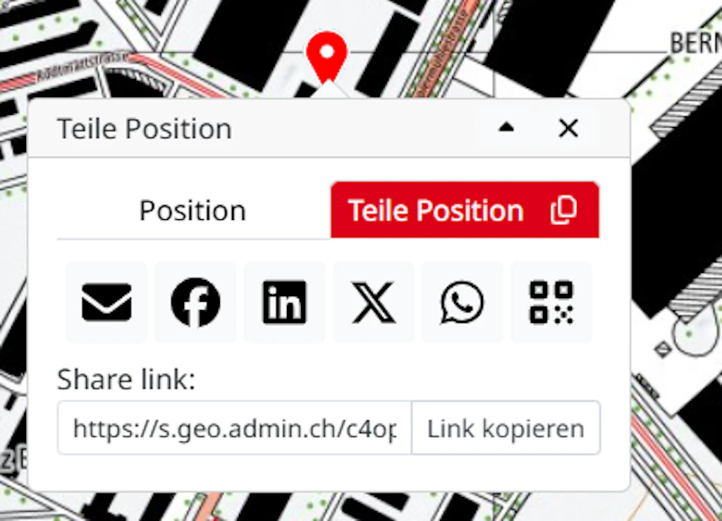 Hinweis Link kopieren