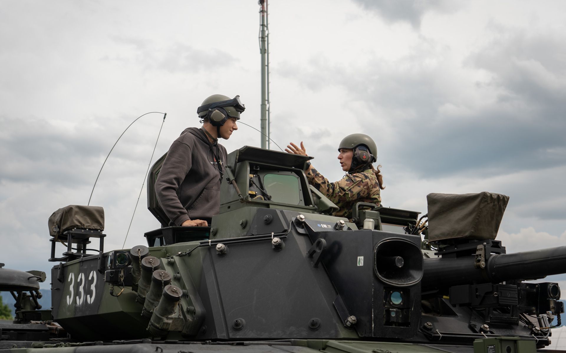 Die Lernenden erhielten einen spannenden Einblick in die Panzergruppe 21