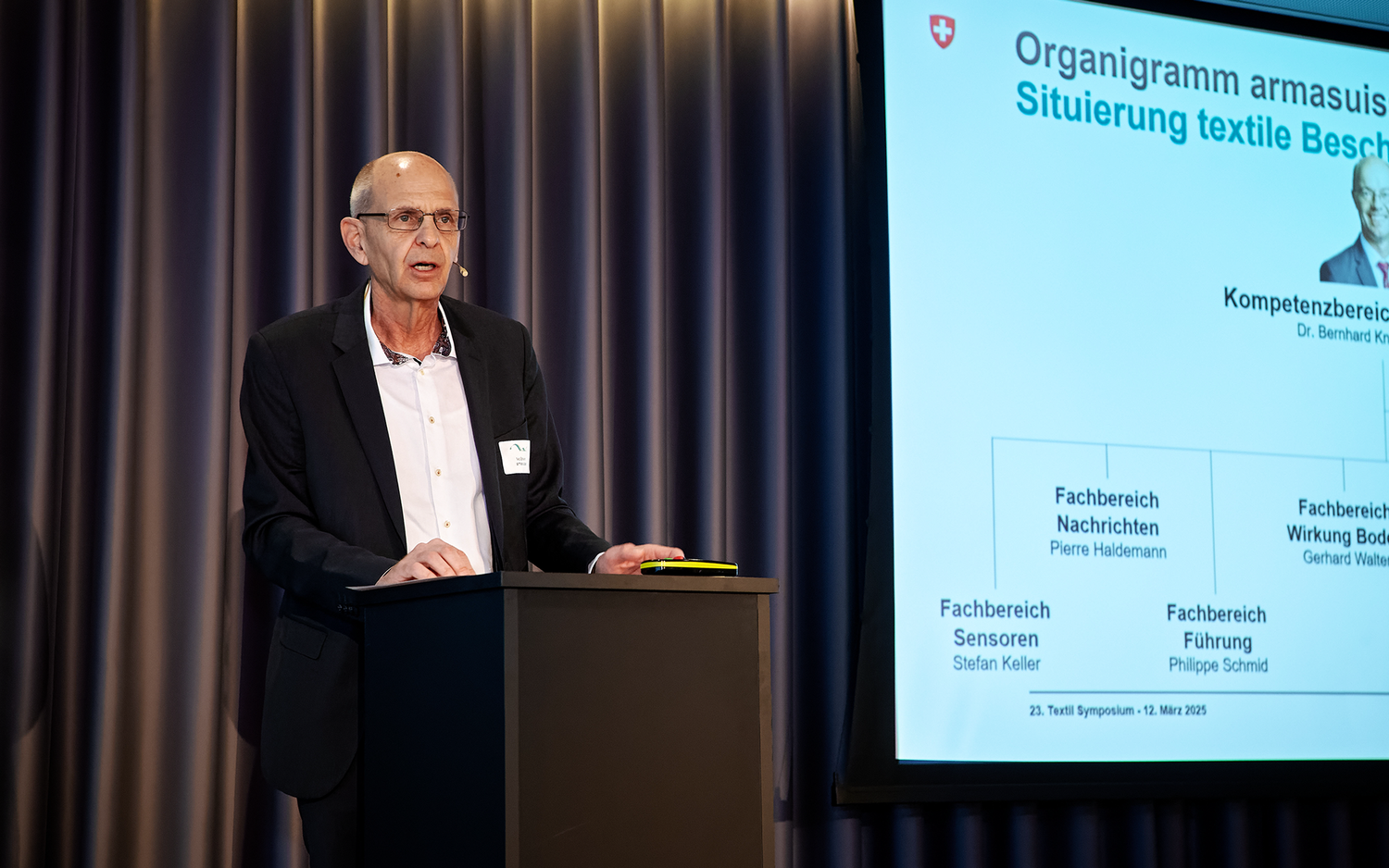 Eröffnungsrede von Ivo Bravin, Leiter Bereich Kommerz, Beschaffungssteuerung und Qualitätsmanagement und stellvertretender Leiter Kompetenzbereich Beschaffung armasuisse