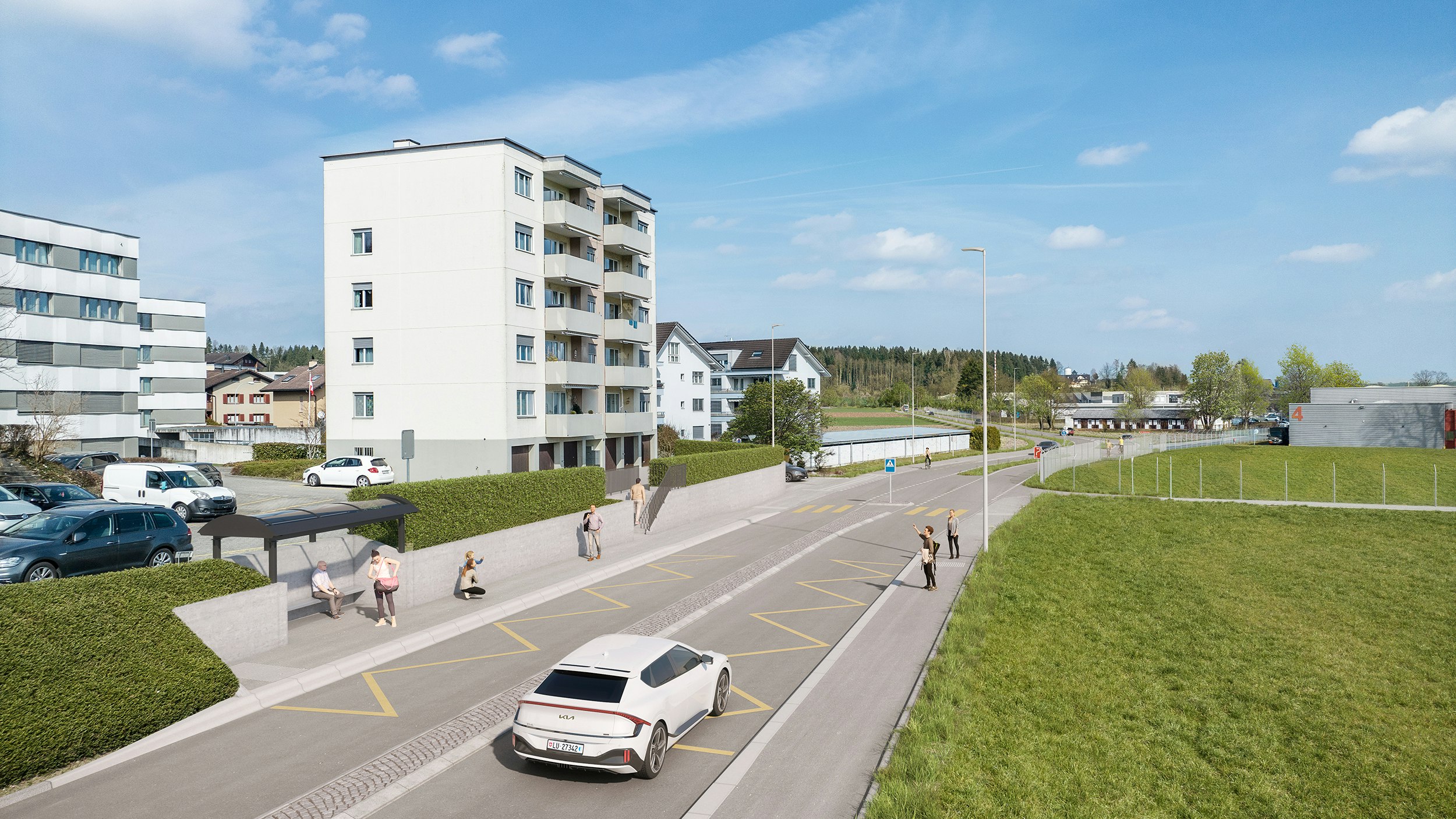 Busstationen Rüeggisingerstrasse