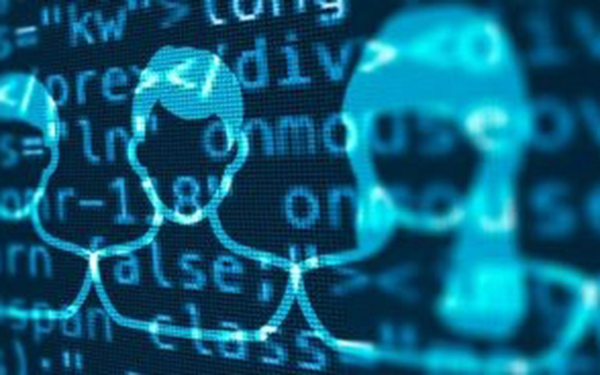 Symbolbild mit einem Bildschirm und den Silhouetten einiger Menschen