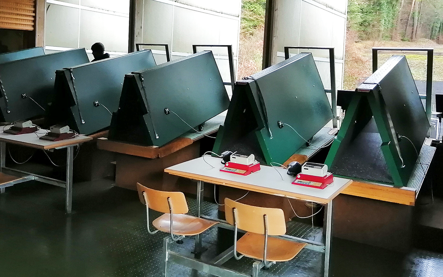 Alle Schiesstunnel nebeneinander