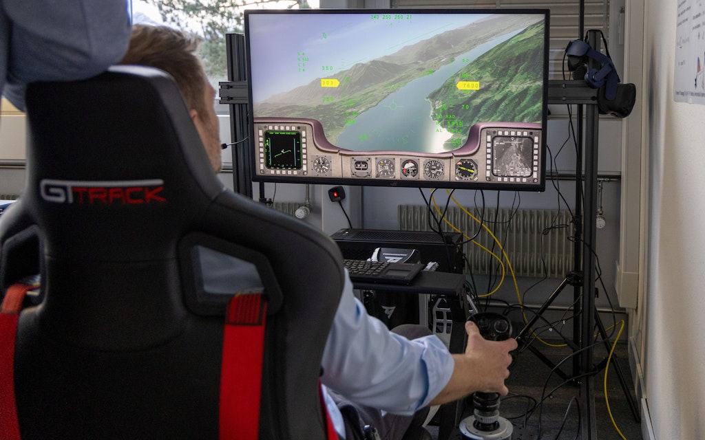 Bild des taktischen Flugsimulators im KI und SimLab