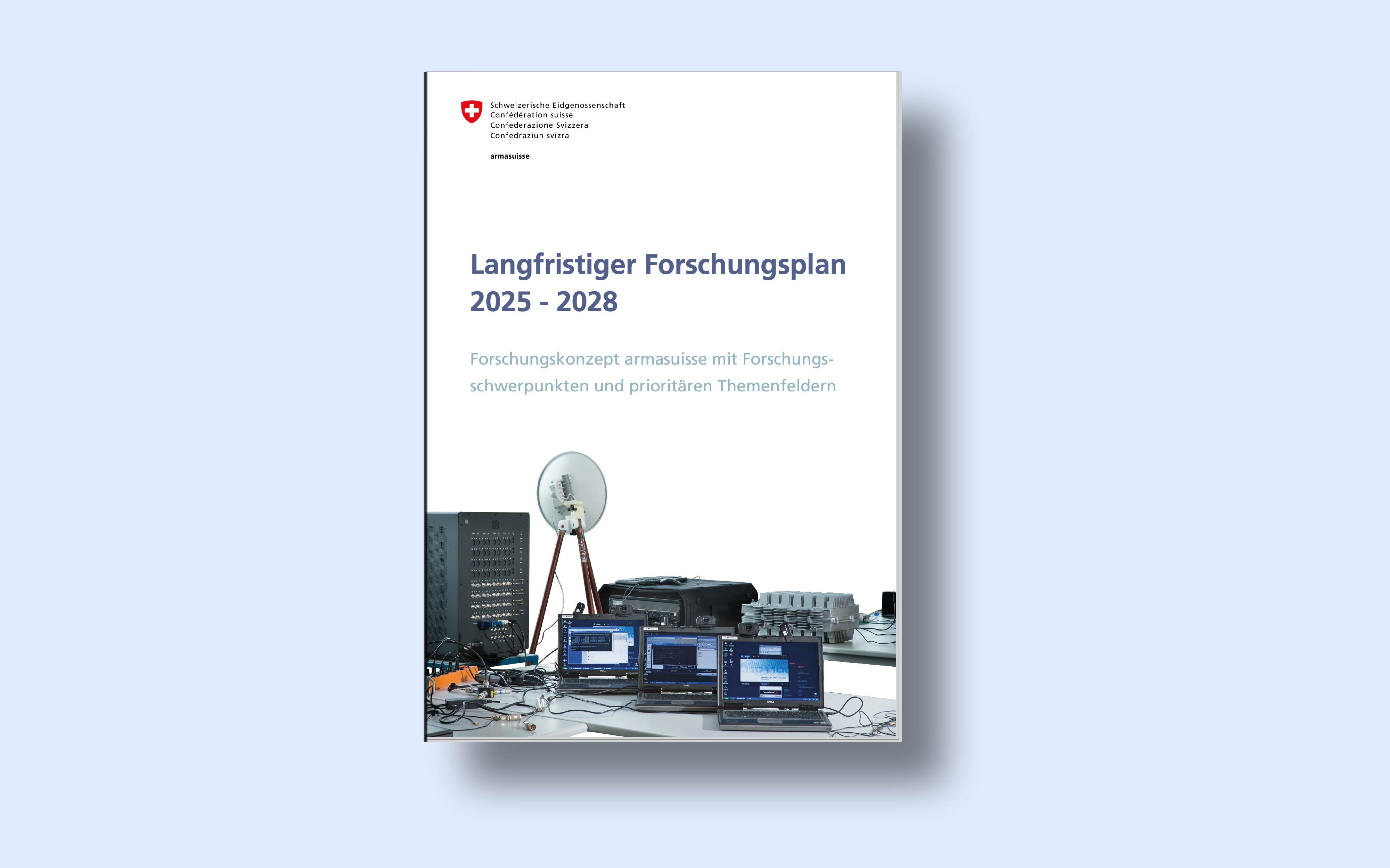 Das Titelblatt vom langfristigen Forschungsplan 2025 – 2028