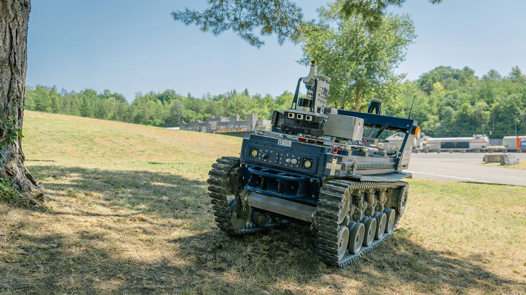 Roboter des RSLs (PPS search and rescue vehicle)