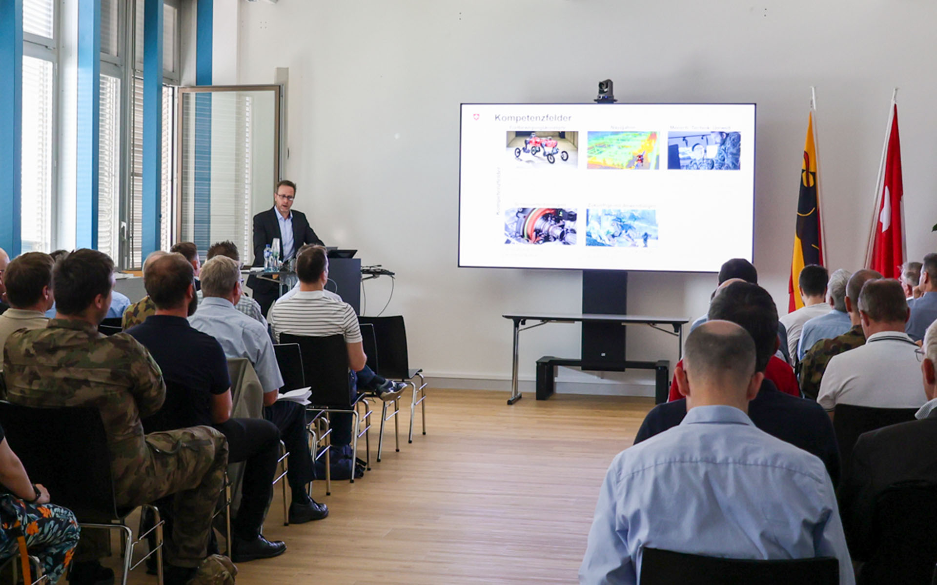 Dr. Markus Höpflinger, Head of SDRZ, at the Annual Report of the Research Program