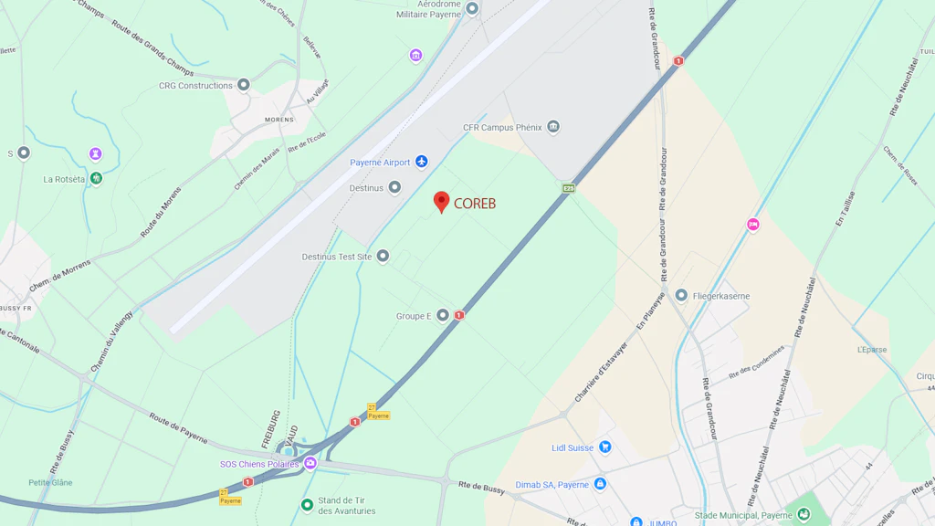 COREB's Location on Google Maps