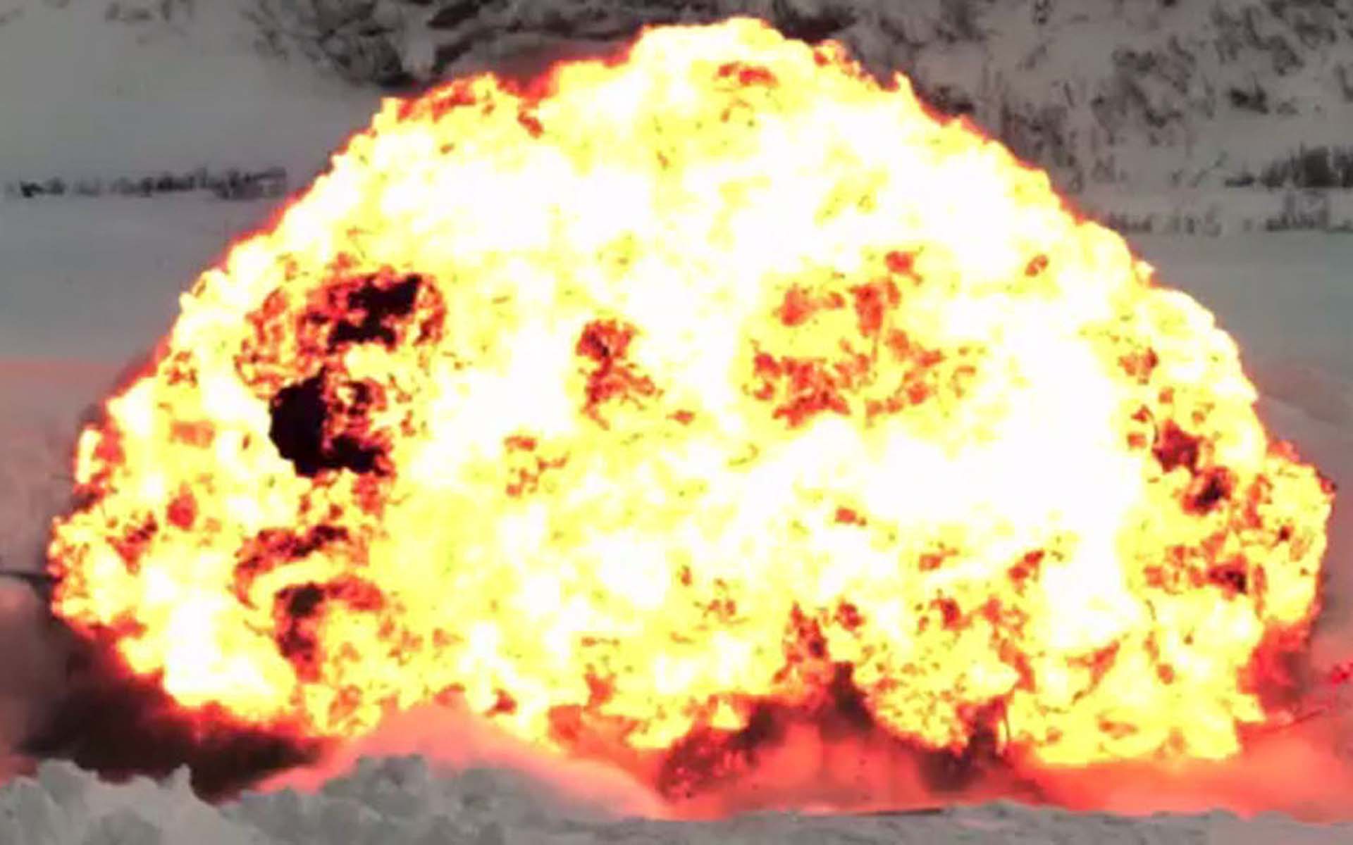 Image from a large blast