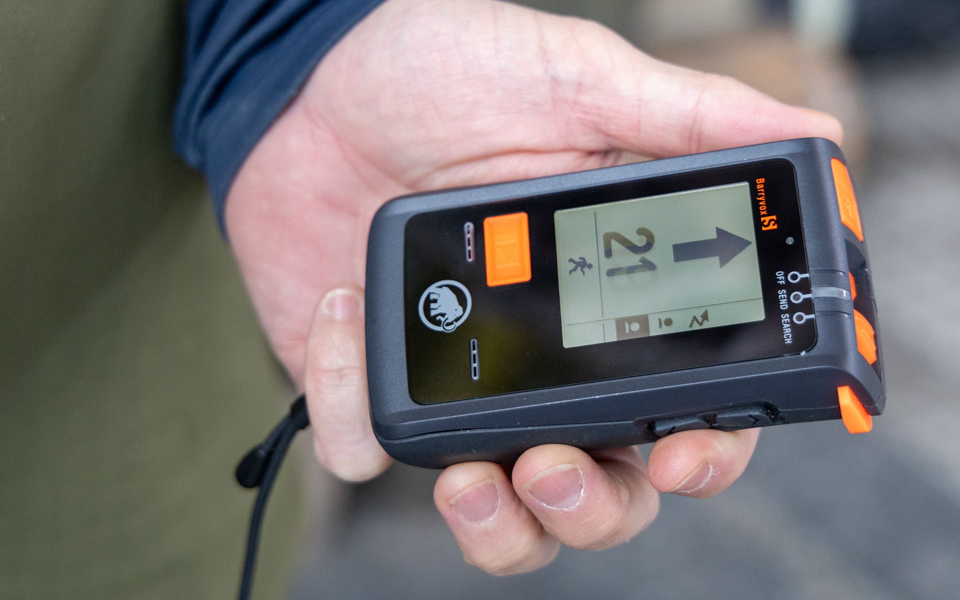 One AVD device in a user's hand