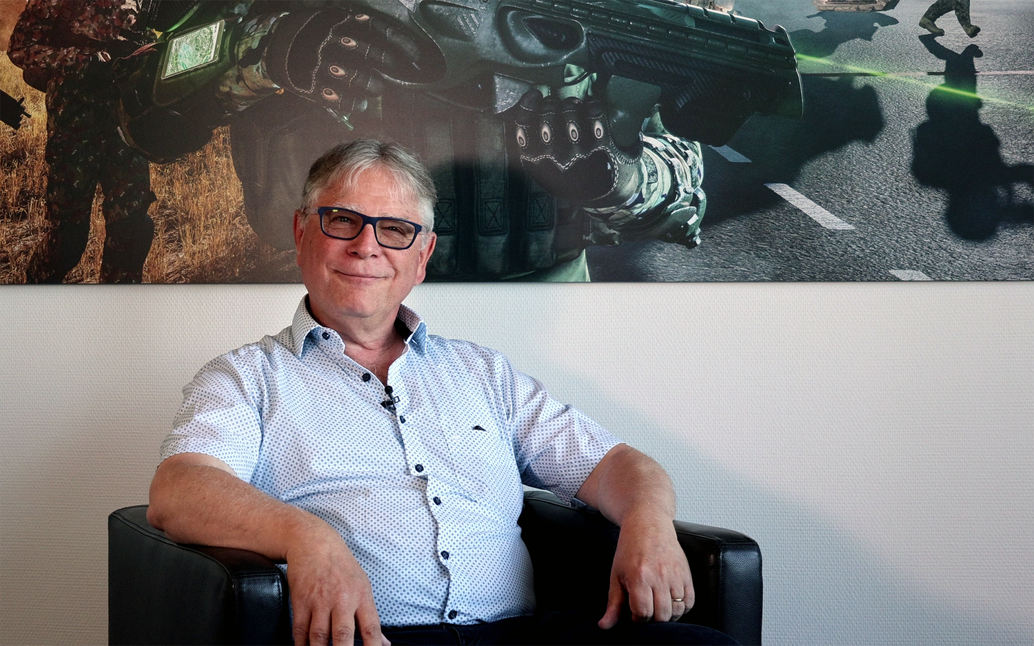 Dr. Hansruedi Bircher during an interview