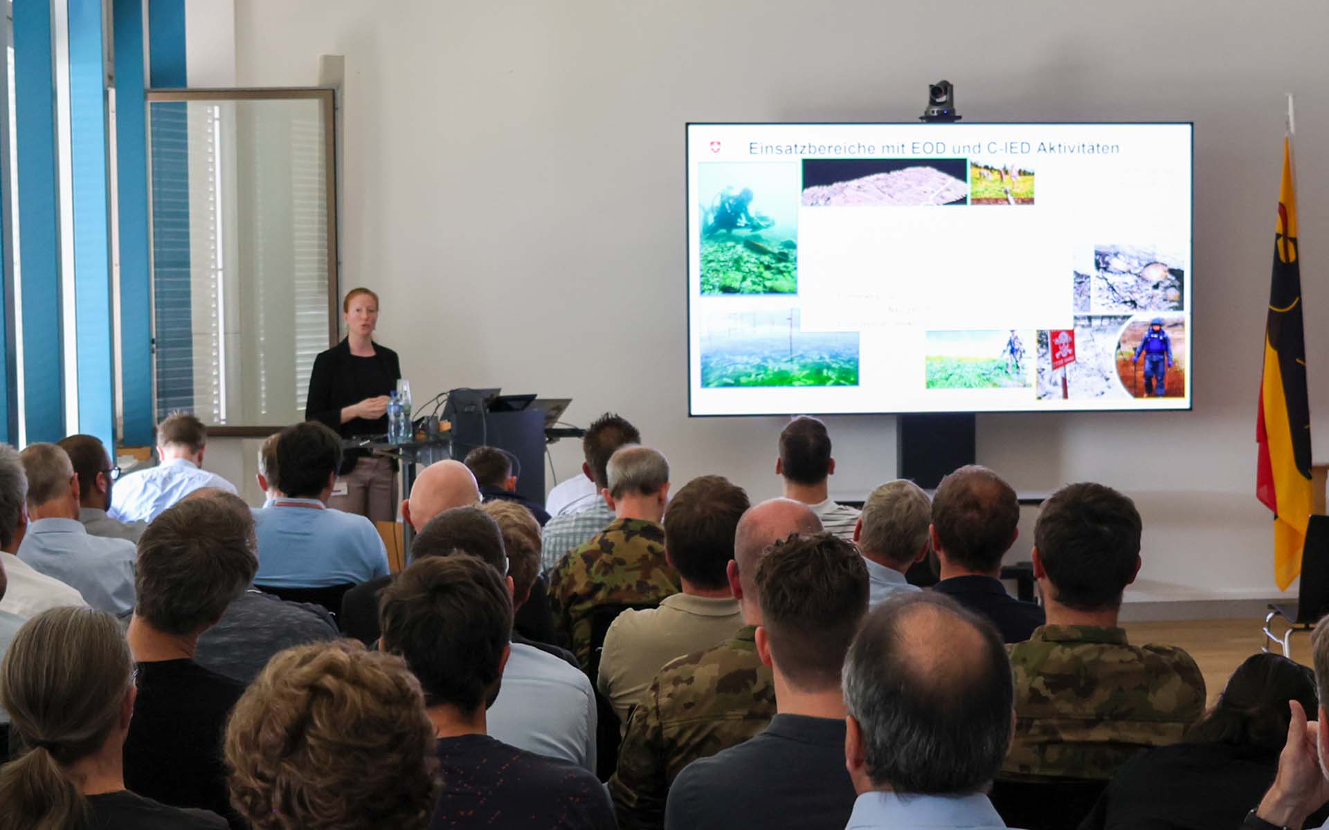 Dr. Tonya Müller at the annual report of the research program