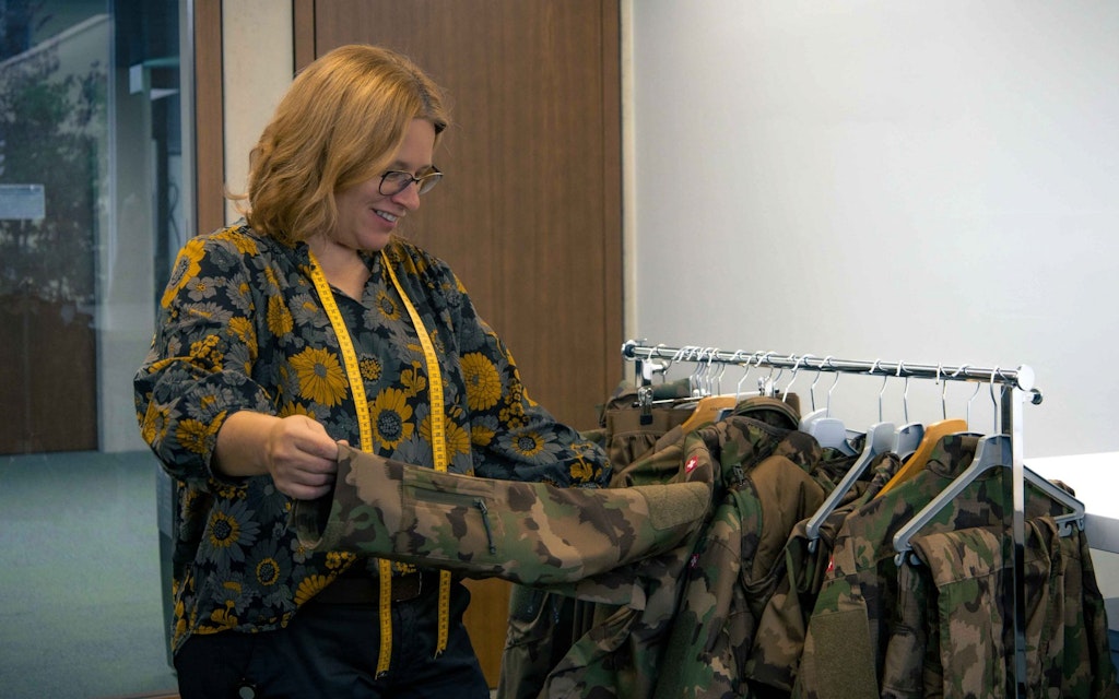 Ursula Spycher with an MCES  jacket