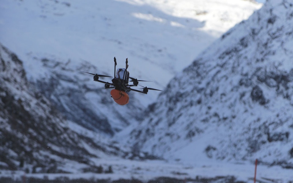 Flying drone with weapons