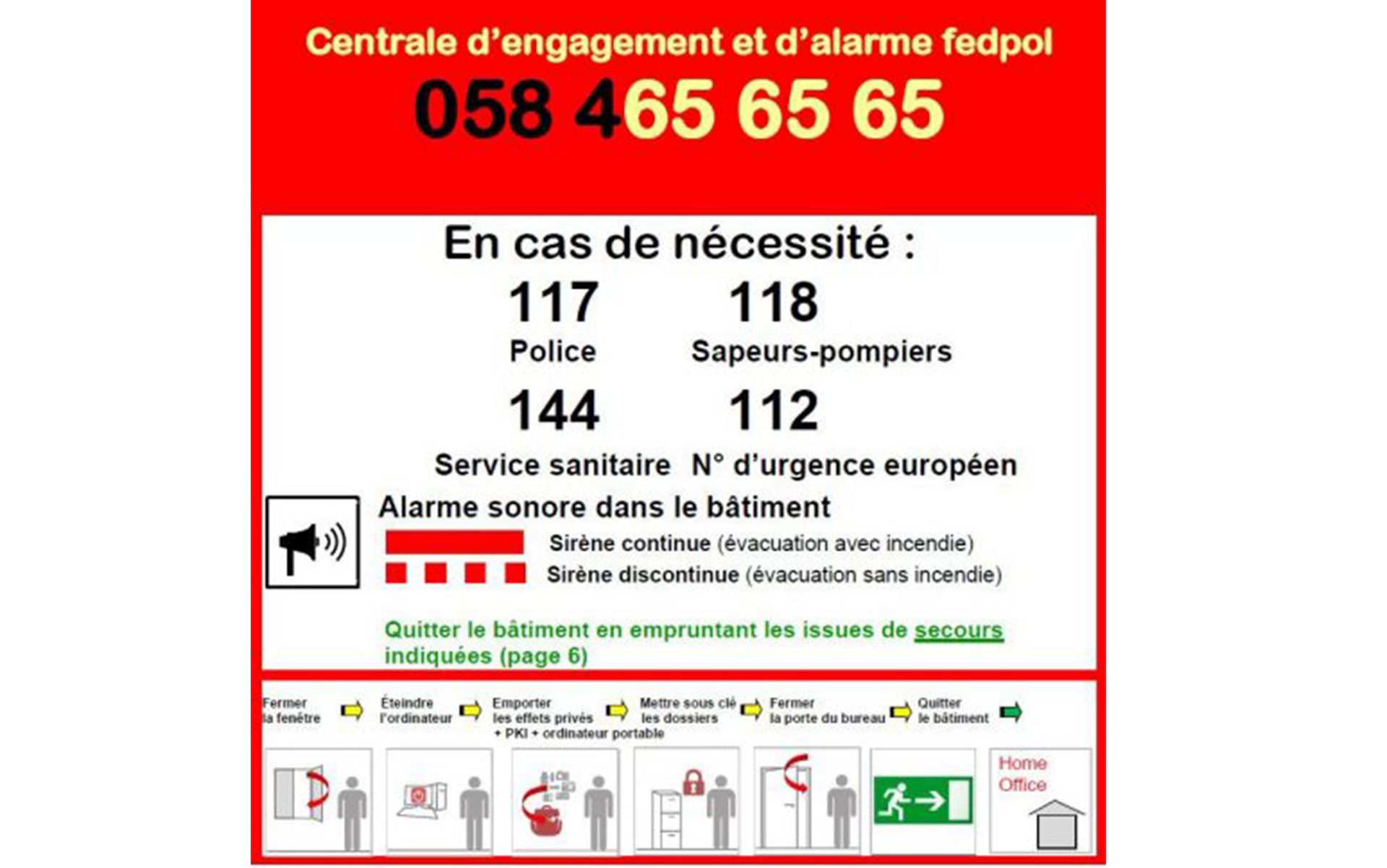 Centrale d'engagement et d'alarme fedpol