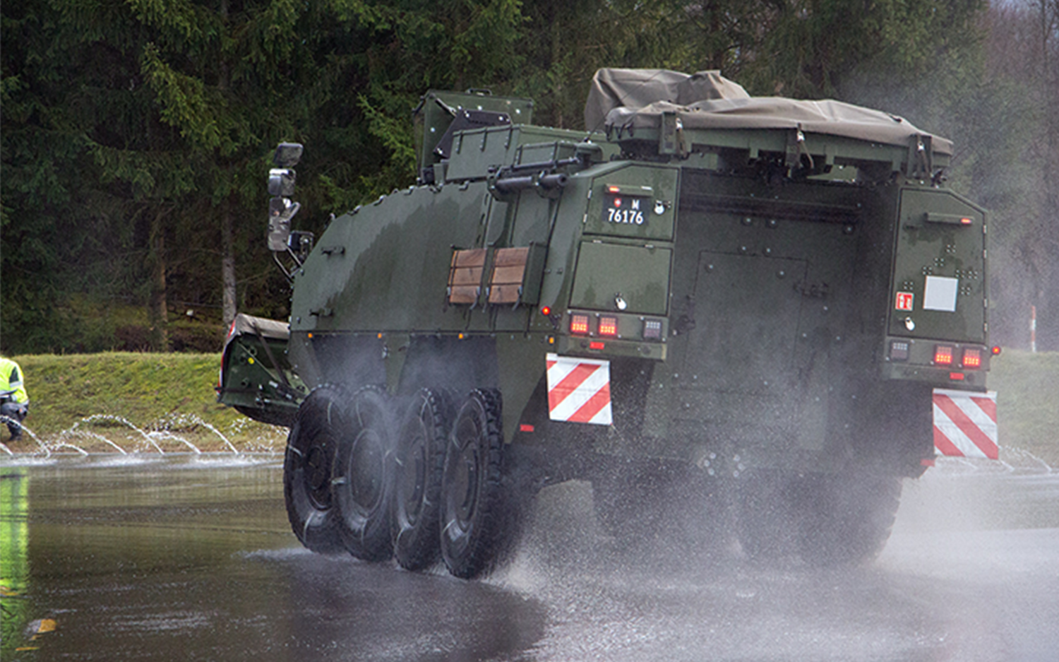 Test de dynamique de conduite : stabilité en mouvement circulaire rapide en configuration lame de déminage