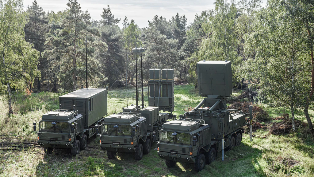 Trois sous-systèmes de l'unité de tir IRIS-T-SLM