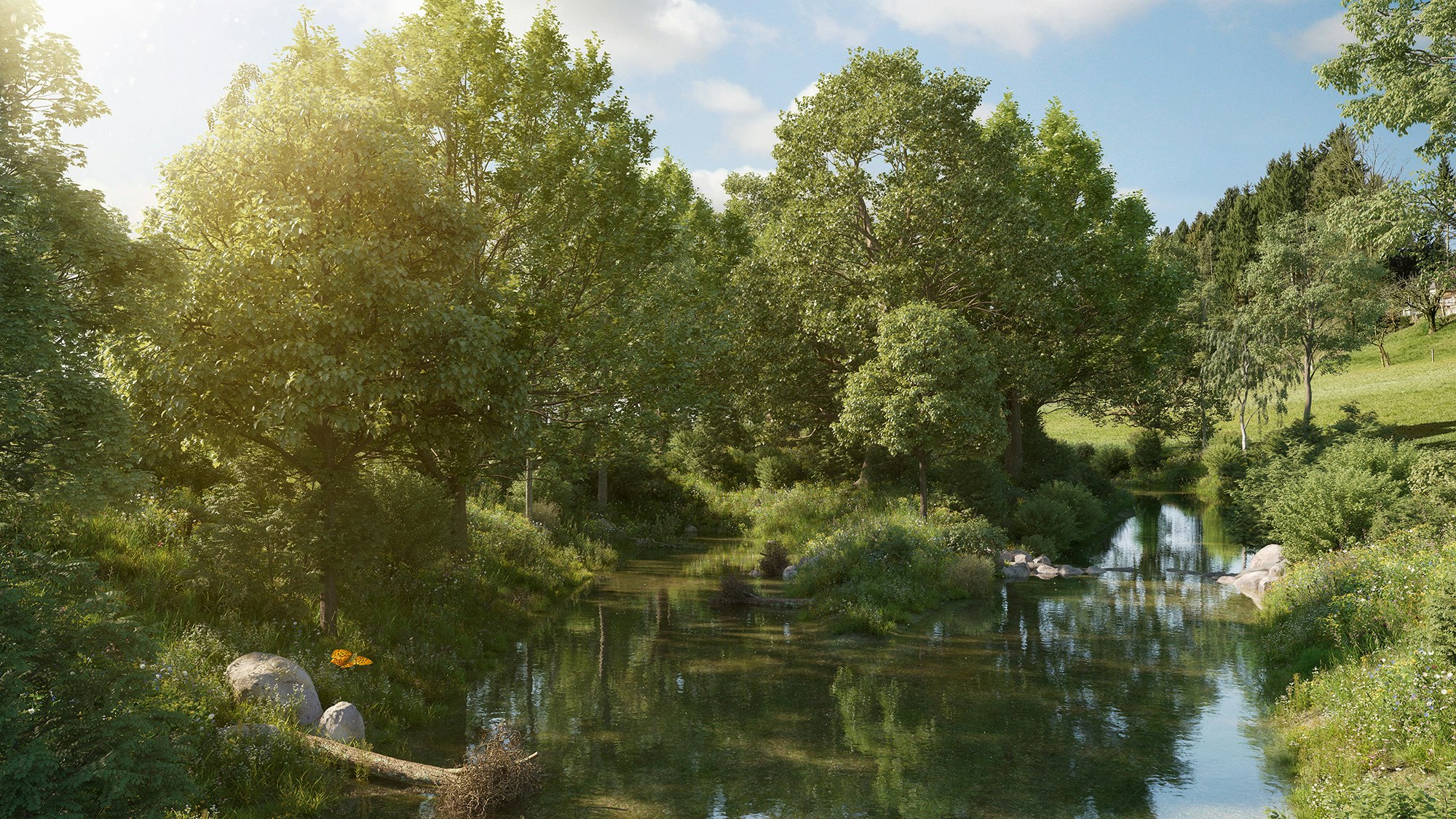 L’espace de loisirs valorisé sur le plan écologique