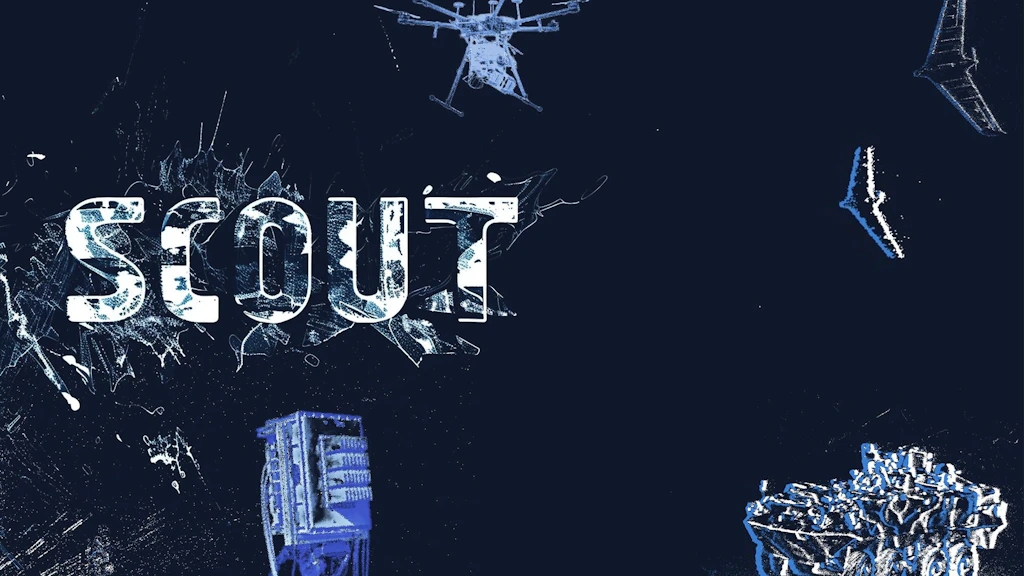 Inscription Scout 25 sur fond noir 