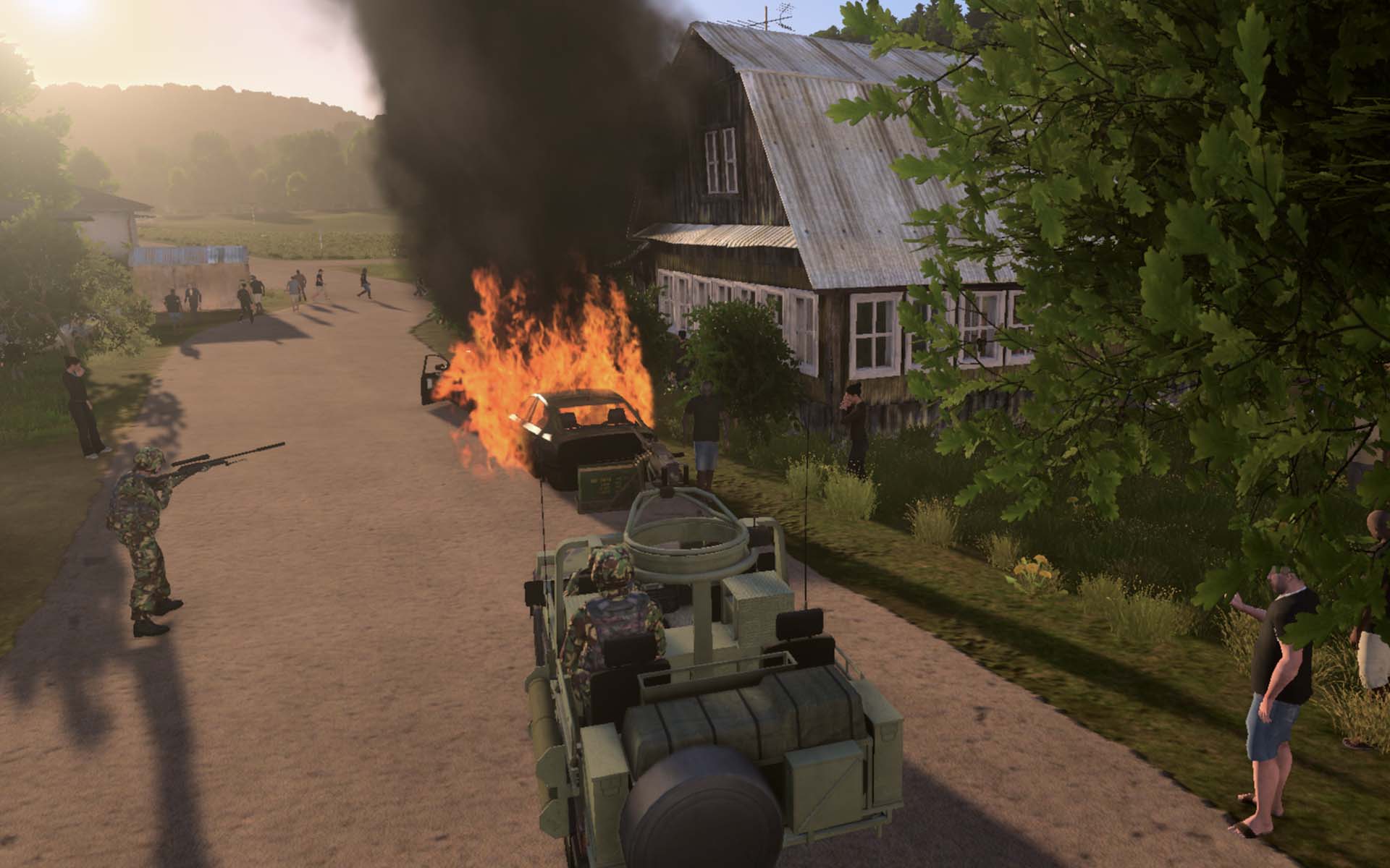 Capture d'écran d'un programme de simulation