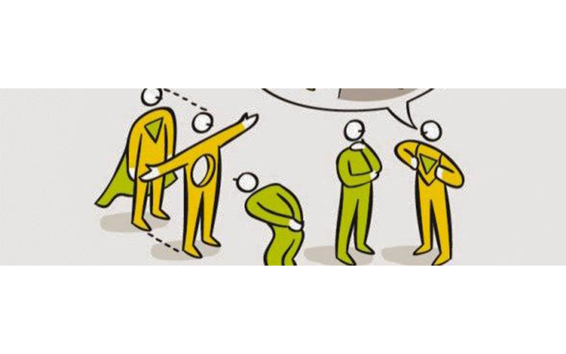 Image de quelques personnes en train de parler 