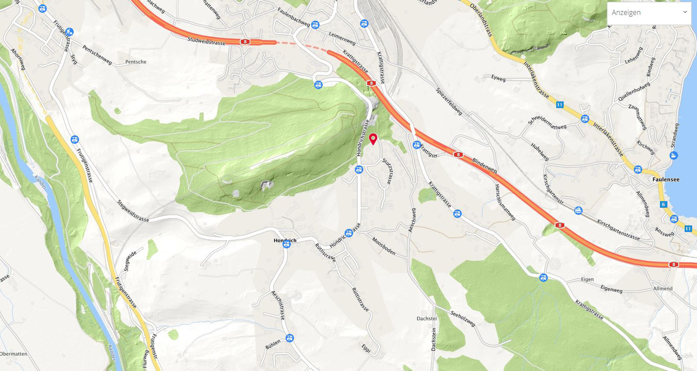 Extrait de carte du laboratoire Detonik de Hondrich