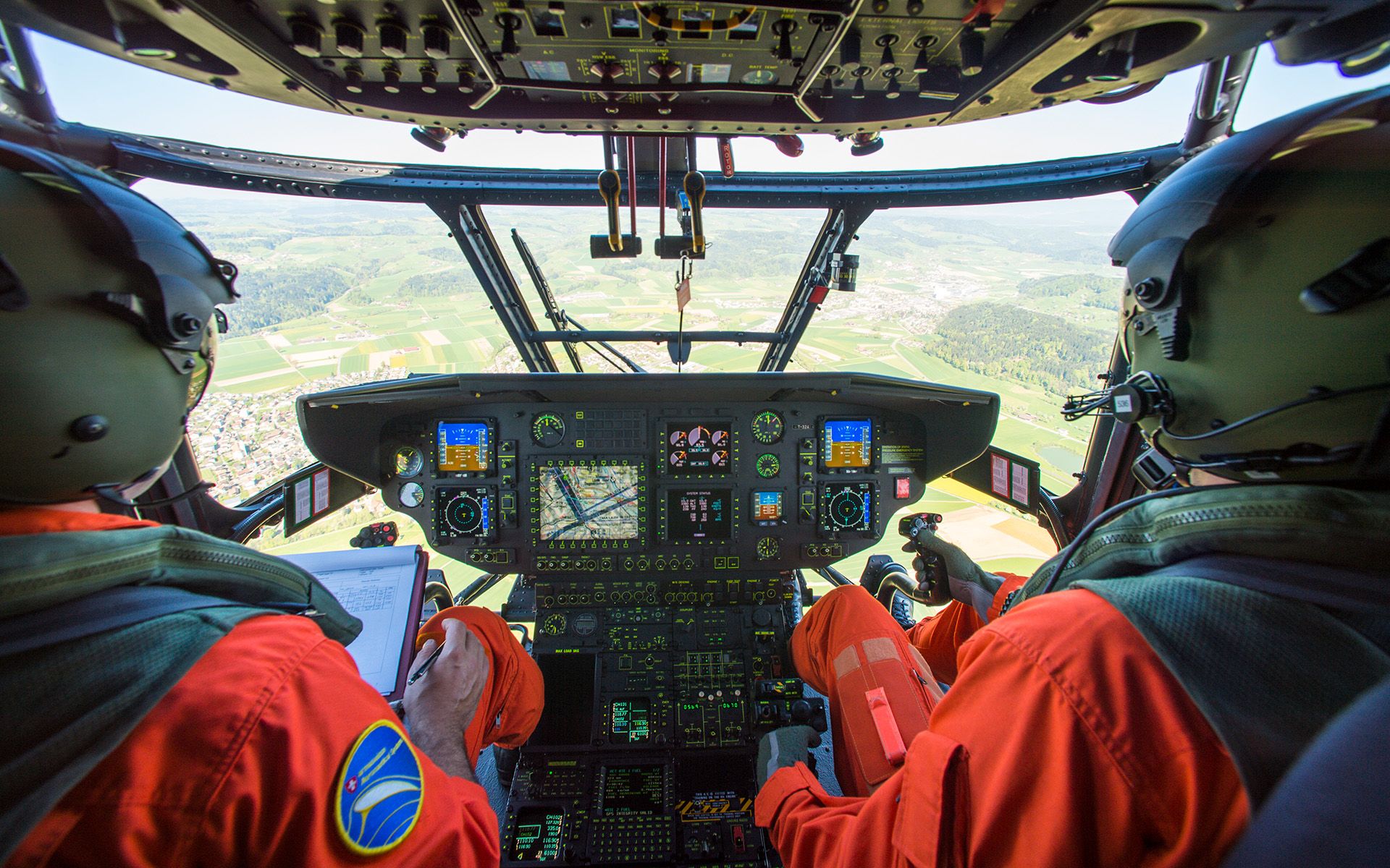 Cockpit d’un Super Puma