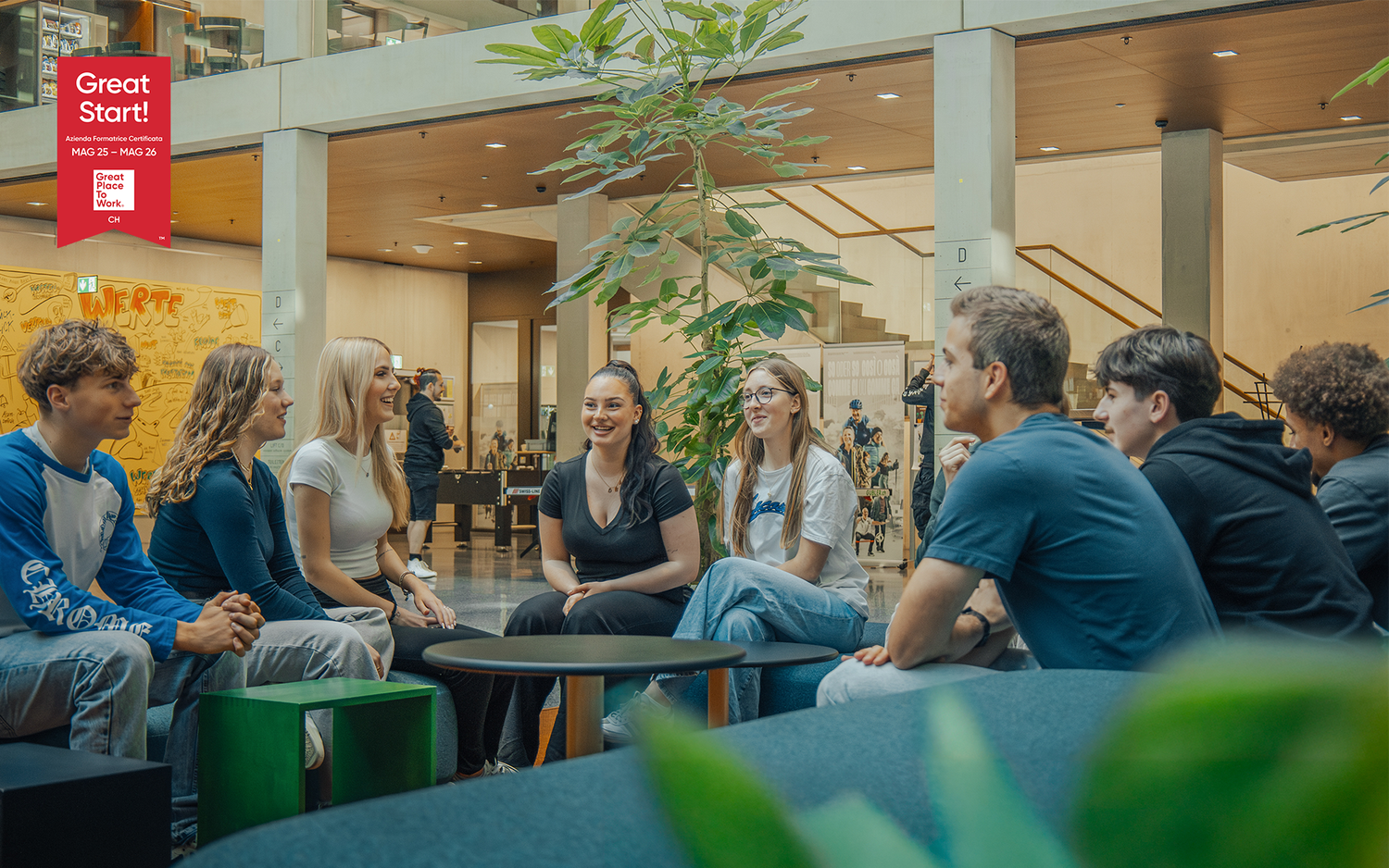Gli apprendisti presso armasuisse si sentono a proprio agio e apprezzano l'eccellente cultura formativa.