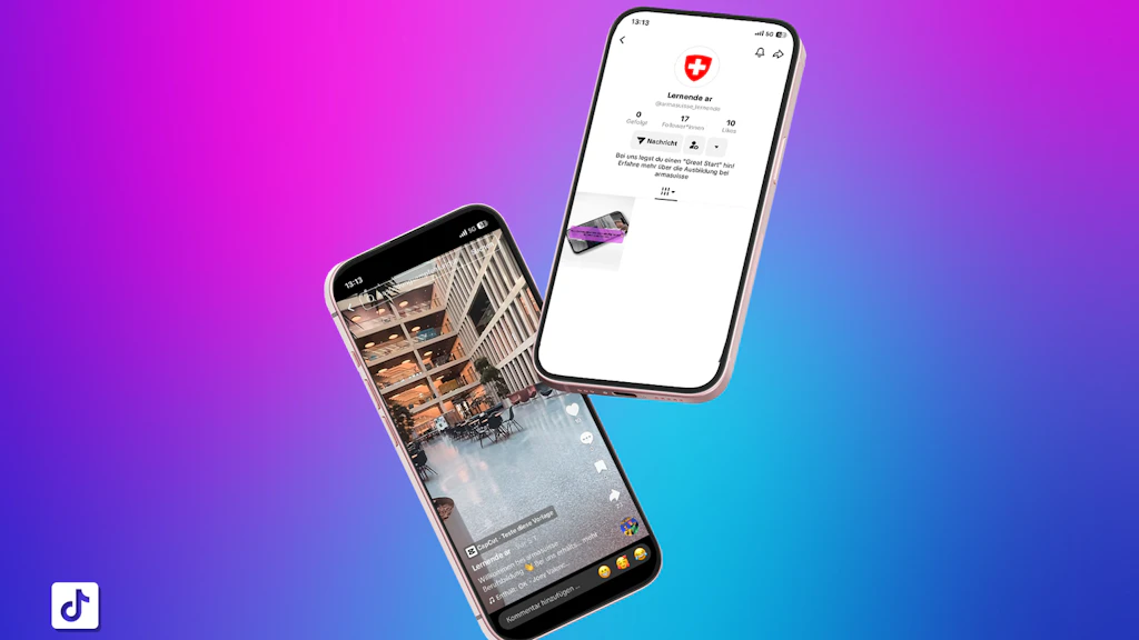 Segui il canale degli apprendisti di armasuisse su TikTok!